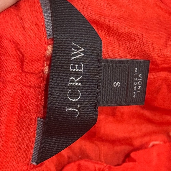 J. Crew embroidered popover Scarlet Blouse with Floral Detailing S - Picture 6 of 7
